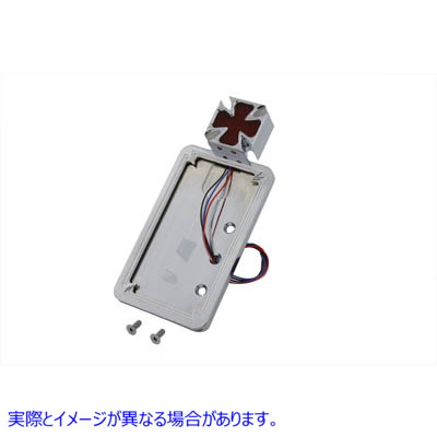 33-0357 マルタ LED 垂直テールランプとライセンス プレート マウント 取寄せ Vツイン Maltese LED Vertical Tail Lamp and Lice