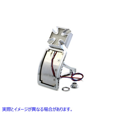 33-0371 レッドバロン 曲面縦型テールランプ 取寄せ Vツイン Red Baron Curved Vertical Tail Lamp (検索用／