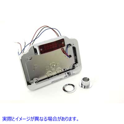 33-0384 クロームプレーンスタイルテールランプアセンブリ 取寄せ Vツイン Chrome Plain Style Tail Lamp Assembly (検索用／