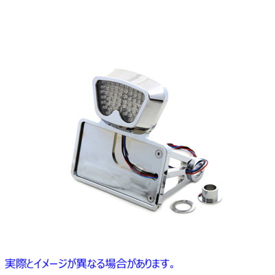 33-0395 クロームホリゾンタルノイドスタイルテールランプキット 取寄せ Vツイン Chrome Horizontal Noid Style Tail Lamp Kit (