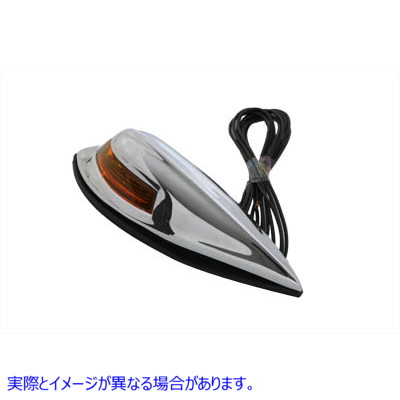 33-0407 フロントフェンダーランプ クローム 取寄せ Vツイン Front Fender Lamp Chrome (検索用／