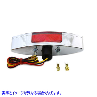 33-0439 クロームスネークアイスタイルテールランプ 取寄せ Vツイン Chrome Snake Eye Style Tail Lamp (検索用／