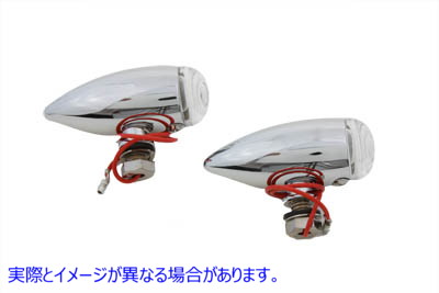 33-0453 ミニブレットクリアレンズマーカーランプセット 取寄せ Vツイン Mini Bullet Clear Lens Marker Lamp Set (検索用／