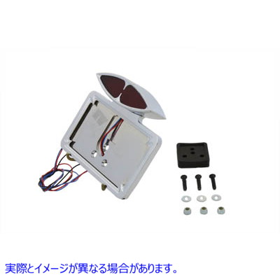 33-0460 クローム Katz Eyez LED テールランプキット フェンダーマウントタイプ 取寄せ Vツイン Chrome Katz Eyez LED Tail Lamp