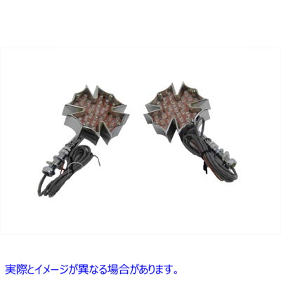 33-0483 ファイヤーマンクロスウインカーセット ショートスタッドタイプ 取寄せ Vツイン Fireman Cross Turn Signal Set Short S