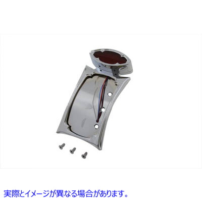 33-0487 曲面テールランプとナンバープレートセット オーディンスタイル 取寄せ Vツイン Curved Tail Lamp and License Plate Se