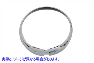 33-0524 7 インチ ヘッドランプ クローム アウター リム 取寄せ Vツイン 7 inch Headlamp Chrome Outer Rim (検索用／67726-48
