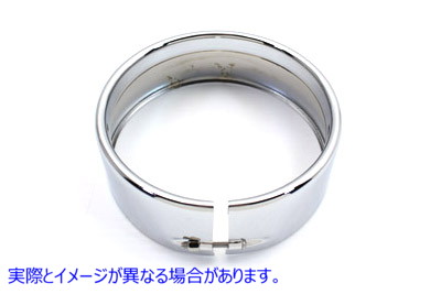 33-0545 5-3/4 インチ ヘッドランプ クローム フレンチ トリム リング 5-3/4 inch Headlamp Chrome Frenched Trim Ring 取寄せ V