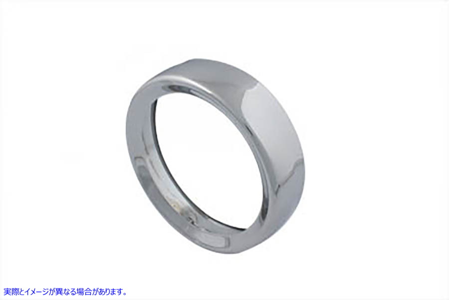 33-0547 7 インチ ヘッドランプ クローム フレンチ トリム リング 7 inch Headlamp Chrome Frenched Trim Ring 取寄せ Vツイン (
