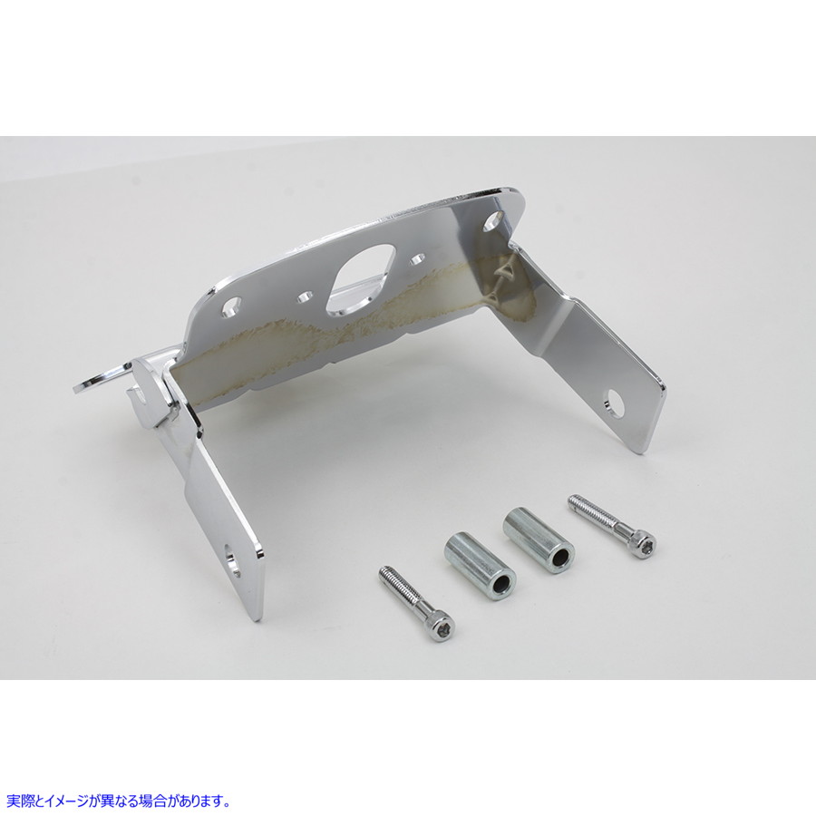 33-0584 クロームデコテールランプマウントブラケット 取寄せ Vツイン Chrome Deco Tail Lamp Mount Bracket (検索用／