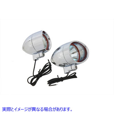 33-0618 魚雷マーカーランプセット、35ワット電球付き 取寄せ Vツイン Torpedo Marker Lamp Set with 35 Watt Bulb (検索用／