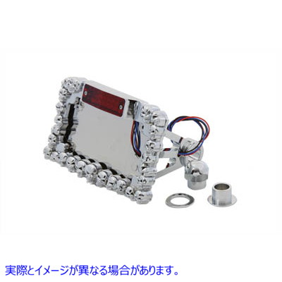33-0640 クロームスカルタイプテールランプAssy 取寄せ Vツイン Chrome Skull Type Tail Lamp Assembly (検索用／