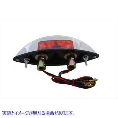 33-0644 クローム ABS ビッグアイ レッドレンズ テールランプ 取寄せ Vツイン Chrome ABS Big Eye Red Lens Tail Lamp (検索用／