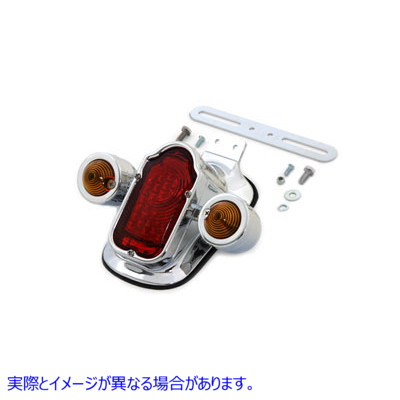 33-0663 テールランプアセンブリ トゥームストーンスタイル バレットランプ付き 取寄せ Vツイン Tail Lamp Assembly Tombstone S