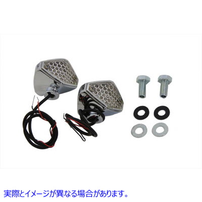 33-0683 赤色LEDクリアレンズマイクロマーカーランプセット 取寄せ Vツイン Red LED Clear Lens Micro Marker Lamp Set (検索用