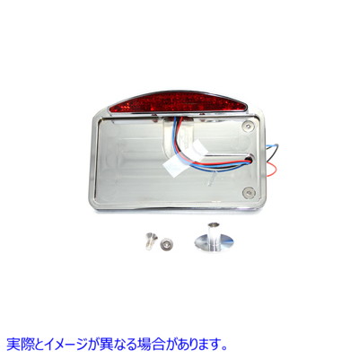 33-0721 クローム LED スライス スタイル テール ランプ アセンブリ 取寄せ Vツイン Chrome LED Slice Style Tail Lamp Assembly