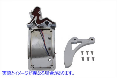 33-0809 クローム曲面テールランプキット レディタイプ 取寄せ Vツイン Chrome Curved Tail Lamp Kit Lady Type (検索用／