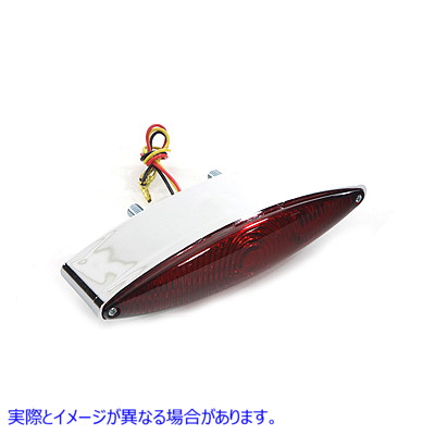 33-0902 クロームスネークアイスタイルLEDテールランプ 取寄せ Vツイン Chrome Snake Eye Style LED Tail Lamp (検索用／