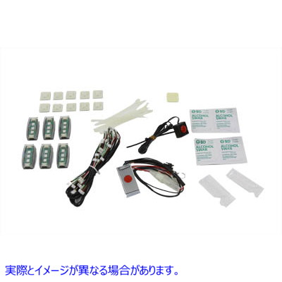 33-0908 LED マーカー ランプ ポッド セット (6 ポッド付き) 取寄せ Vツイン LED Marker Lamp Pod Set with 6 Pods (検索用／
