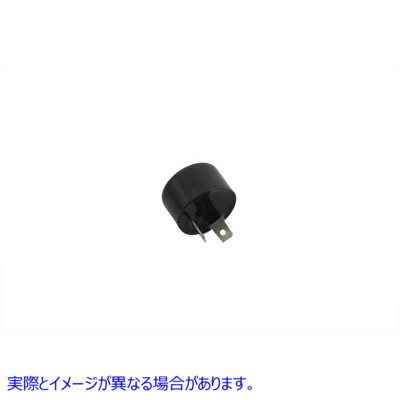 33-0916 ラウンド 12 ボルト ソリッドステート ターンシグナル フラッシャー 取寄せ Vツイン Round 12 Volt Solid State Turn Si