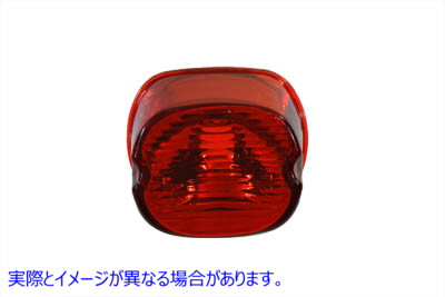33-0930 レイダウン スタイル レッド テール ランプ レンズ 取寄せ Vツイン Laydown Style Red Tail Lamp Lens (検索用／