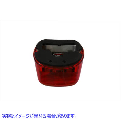 33-0935 テールランプレンズ レイダウンスタイル レッド 取寄せ Vツイン Tail Lamp Lens Laydown Style Red (検索用／