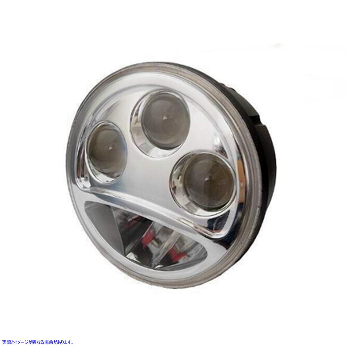 33-1015 5-3/4 インチ LED 交換用ヘッドランプ ユニット 取寄せ Vツイン 5-3/4 inch LED Replacement Headlamp Unit (検索用／
