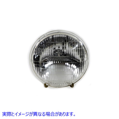 33-1064 5-3/4 インチ 6 ボルト ベック シールド ビーム ヘッドランプ バルブ 取寄せ Vツイン 5-3/4 inch 6 Volt Beck Sealed Be