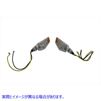 33-1130 イビルアイマーカーランプセット クリアレンズ付き 取寄せ Vツイン Evil Eye Marker Lamp Set with Clear Lens (検索用