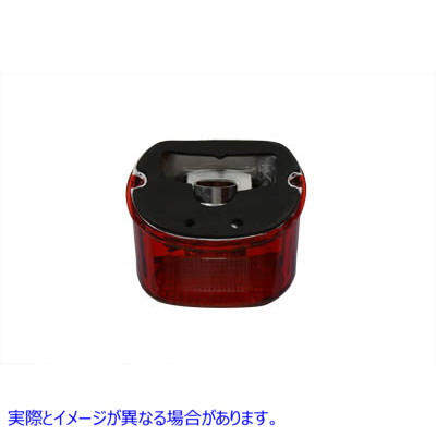 33-1158 テールランプレンズ レイダウンスタイル レッド 取寄せ Vツイン Tail Lamp Lens Laydown Style Red (検索用／