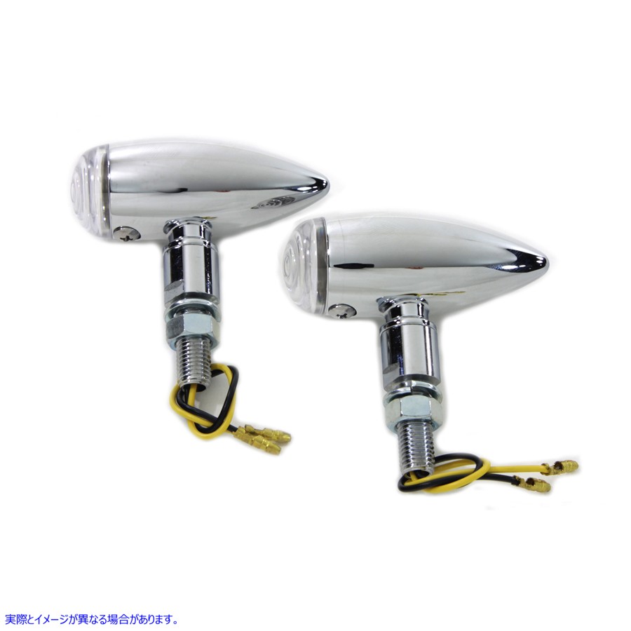 33-1330 ミニLEDバレットクリアレンズマーカーランプセット 取寄せ Vツイン Mini LED Bullet Clear Lens Marker Lamp Set (検索