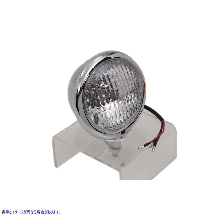 33-1427 クローム 4-1/2 インチ スポットランプ アセンブリ 取寄せ Vツイン Chrome 4-1/2 inch Spotlamp Assembly (検索用／