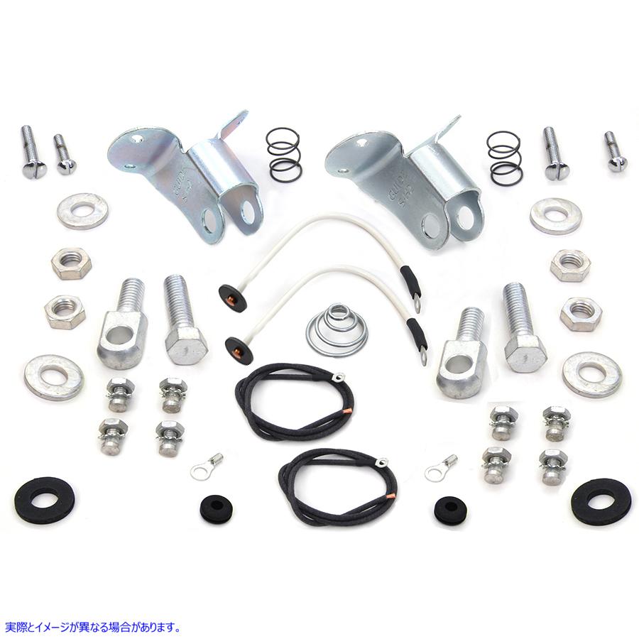 33-1434 トール スプリング フォーク スポットランプ ブラケット キット 取寄せ Vツイン Tall Spring Fork Spotlamp Bracket Kit