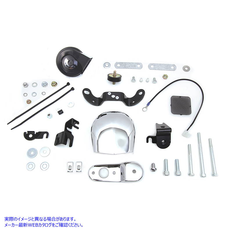 33-1468 ソフテイルとXLクロームホーンキット 取寄せ Vツイン Softail and XL Chrome Horn Kit (検索用／69112-95E