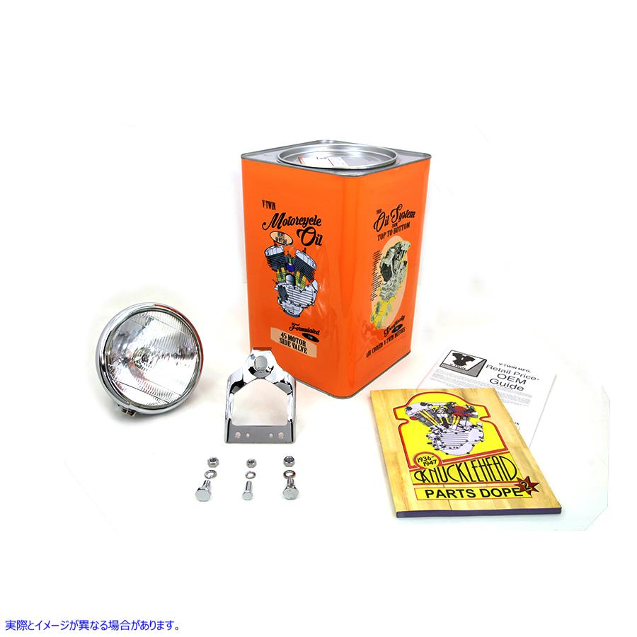 33-1493 スプリング フォーク ヘッドランプ アセンブリ クローム 取寄せ Vツイン Spring Fork Headlamp Assembly Chrome (検索用