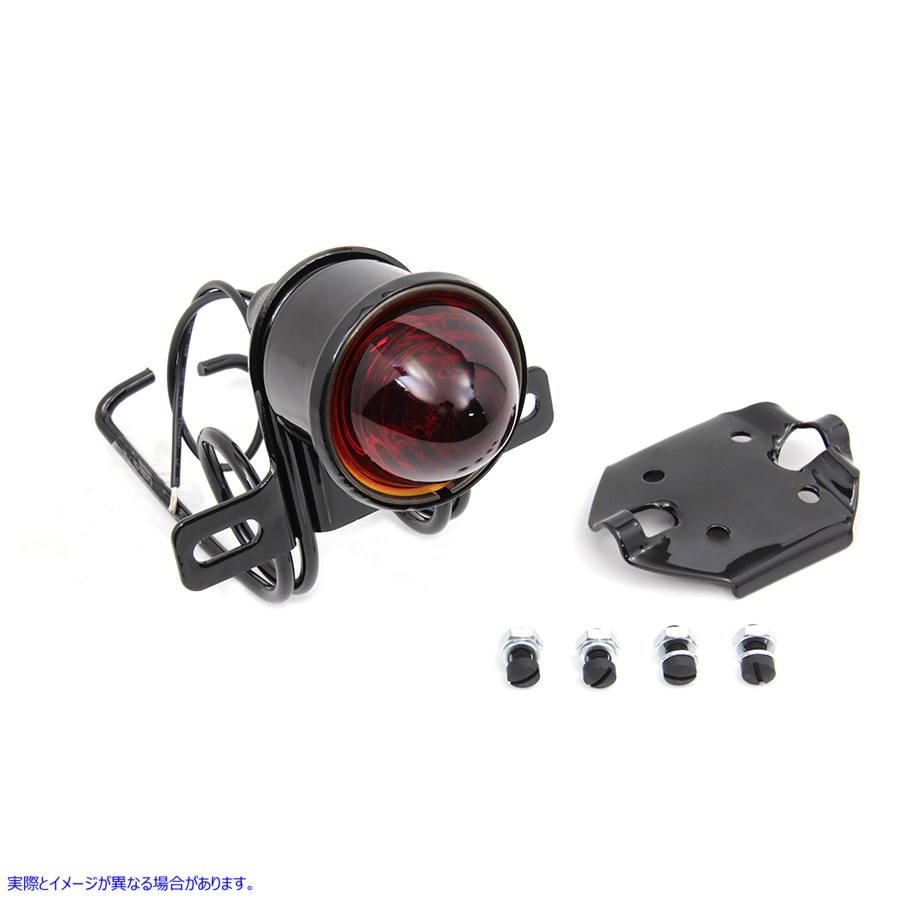 33-1521 JD レプリカ 6 ボルト テールランプ アセンブリ ブラック 取寄せ Vツイン JD Replica 6 Volt Tail Lamp Assembly Black