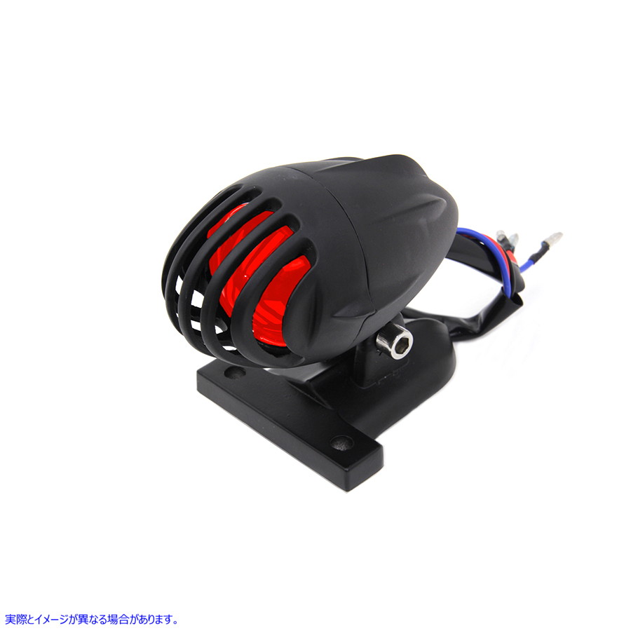 33-1534 ブラックロケットスタイルテールランプ 取寄せ Vツイン Black Rocket Style Tail Lamp (検索用／