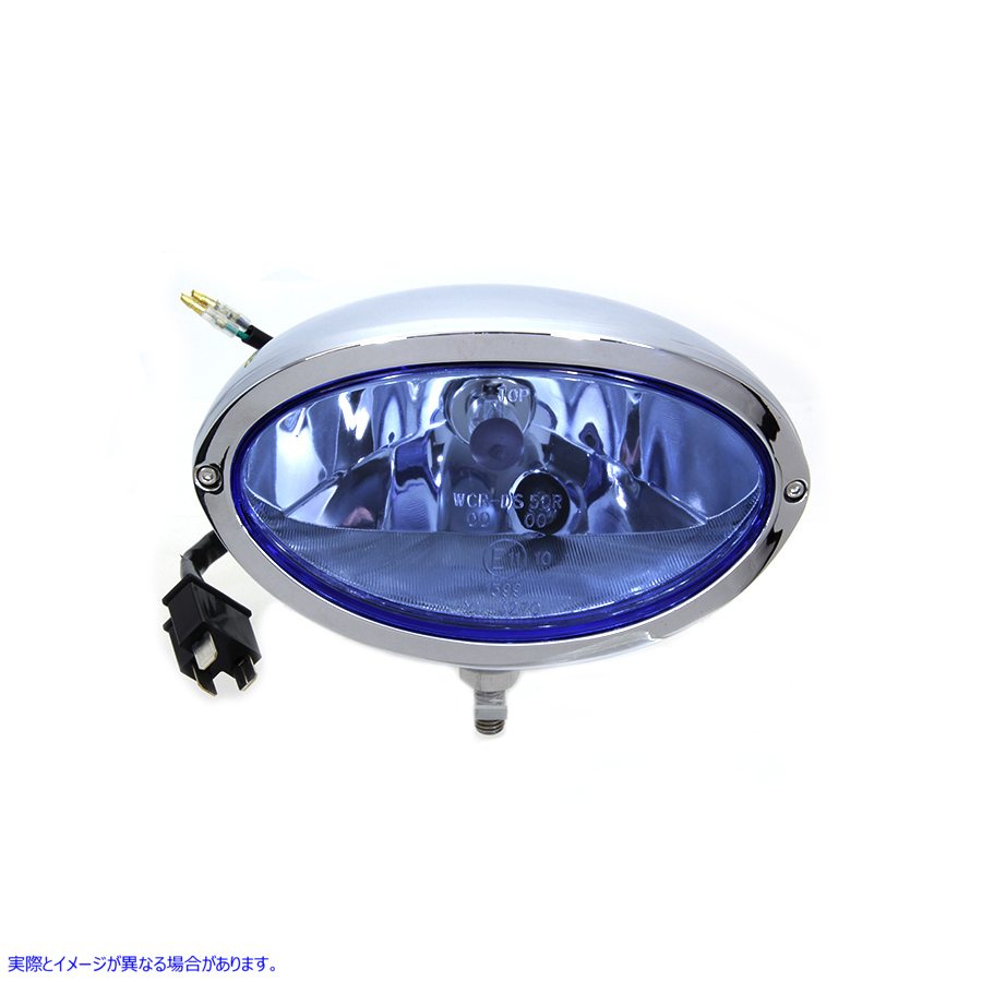 33-1543 クロームオーバルスタイルヘッドランプ 取寄せ Vツイン Chrome Oval Style Headlamp (検索用／
