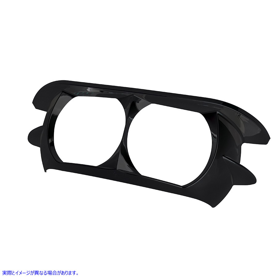 33-1566 ロード グライド ヘッドランプ トリム ブラック 取寄せ Vツイン Road Glide Headlamp Trim Black (検索用／61400412DH