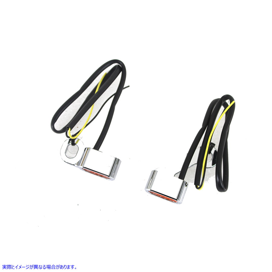 33-1634 クロームLEDウインカーセット 取寄せ Vツイン Chrome LED Turn Signal Set (検索用／