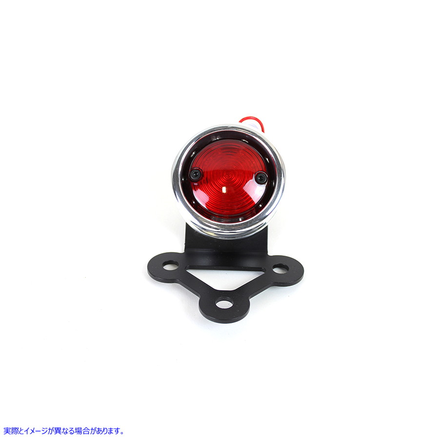 33-1659 LED丸型テールランプアセンブリポリッシュ 取寄せ Vツイン LED Round Tail Lamp Assembly Polished (検索用／