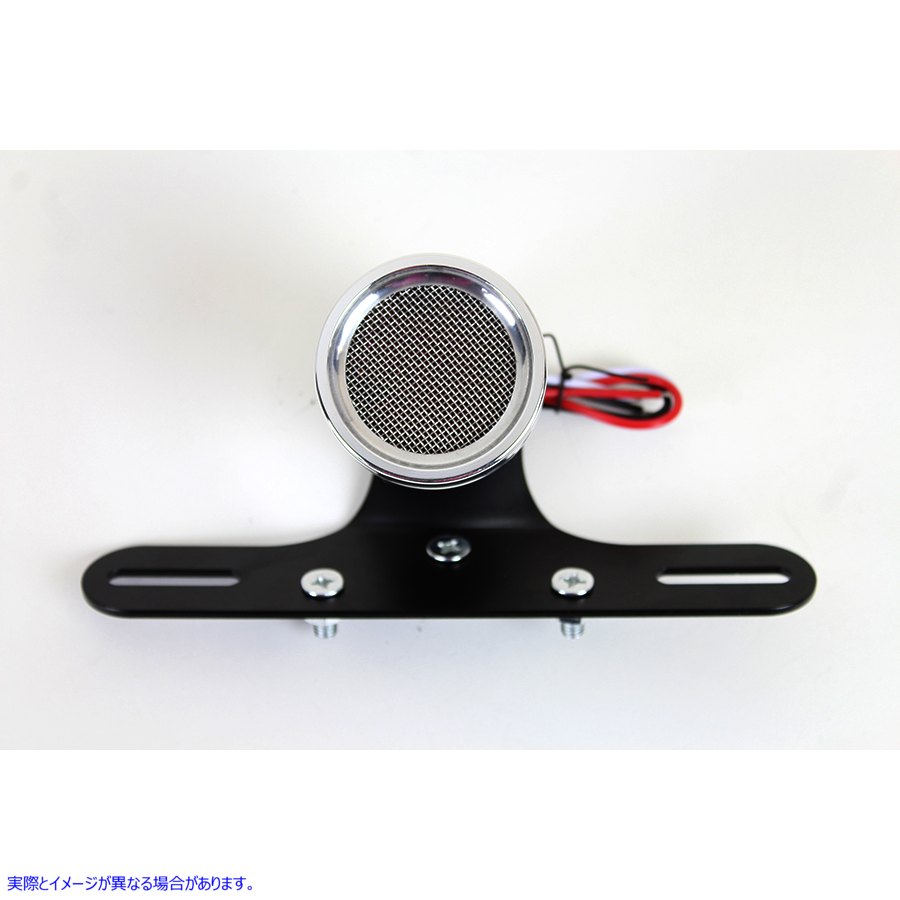 33-1664 LEDサーチライトテールランプアセンブリ クローム 取寄せ Vツイン LED Search Light Tail Lamp Assembly Chrome (検索用