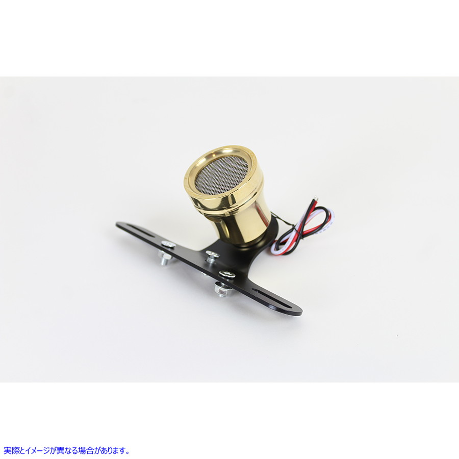 33-1665 LEDサーチライト テールランプAssy 真鍮 取寄せ Vツイン LED Search Light Tail Lamp Assembly Brass (検索用／