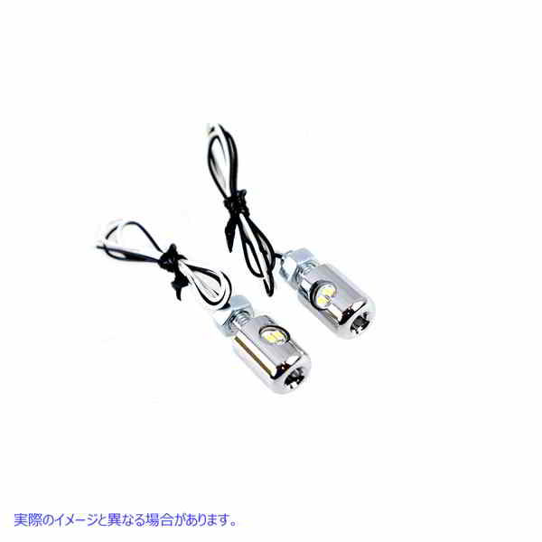 33-1685 LED付きクロームハグラーナンバープレートボルトセット 取寄せ Vツイン Chrome Hagler License Plate Bolt Set with LED