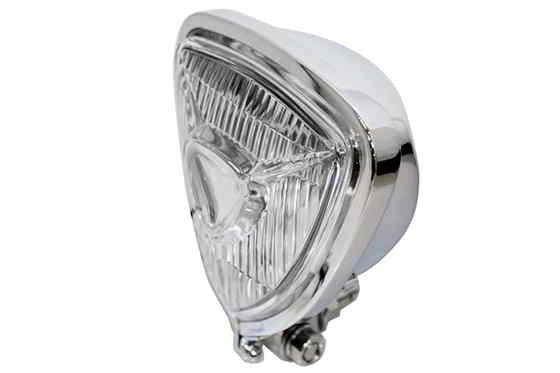 33-1712 12ボルトチョッパートライアングルスポットランプクローム 取寄せ Vツイン 12 Volt Chopper Triangle Spotlamp Chrome (