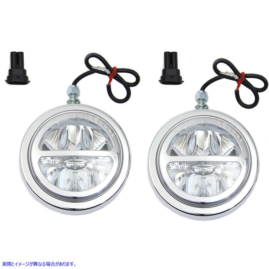 33-1732 4-1/2 インチ LED スポットランプ セット 取寄せ Vツイン 4-1/2 inch LED Spotlamp Set (検索用／