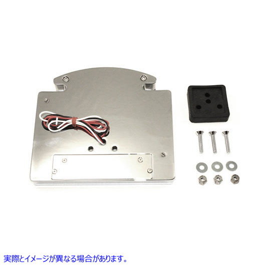 33-1904 クロームビレットフェンダーマウント LEDテールランプ スライスタイプ 取寄せ Vツイン Chrome Billet Fender Mount LED