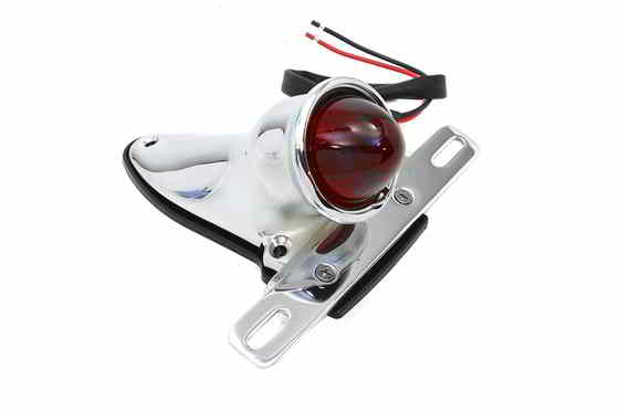 33-1941 Bates Bobber テールランプ アセンブリ クローム 取寄せ Vツイン Bates Bobber Tail Lamp Assembly Chrome (検索用／