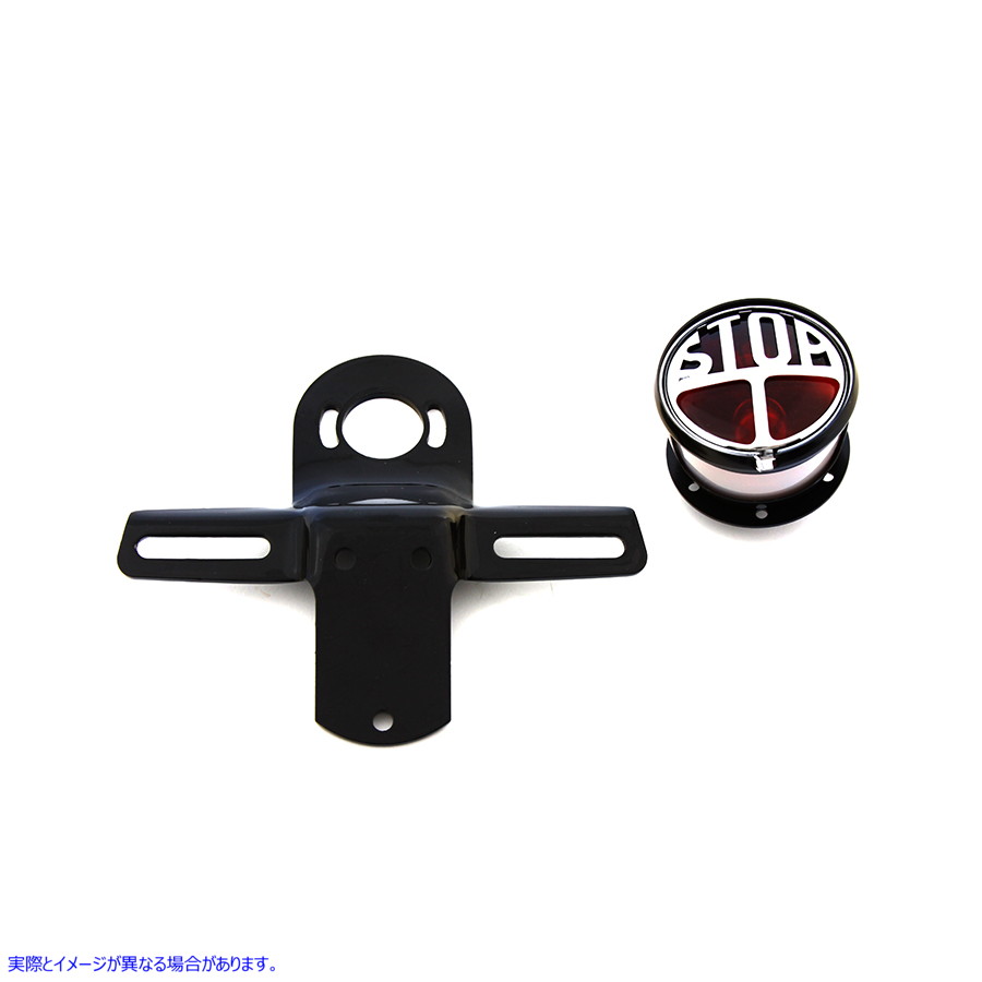 33-1950 クローム テールランプ キット ラウンド スタイル 取寄せ Vツイン Chrome Tail Lamp Kit Round Style (検索用／