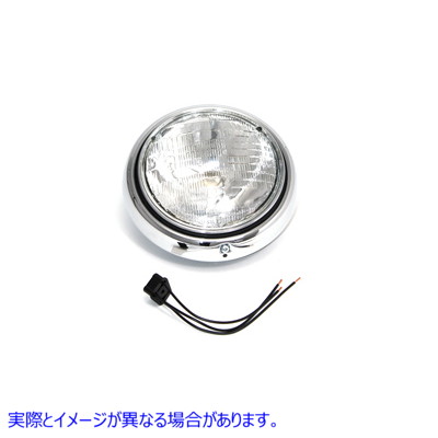 33-2014 7インチヘッドランプアセンブリシールビーム 7 inch Headlamp Assembly Seal Beam 取寄せ Vツイン (検索用／ Wyatt Gatling